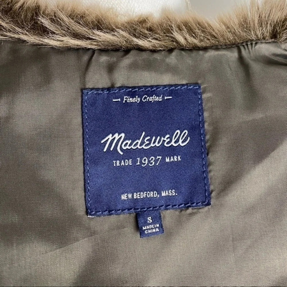 Madewell • Vegan Faux Fur Brown Vest - Picture 5 of 6
